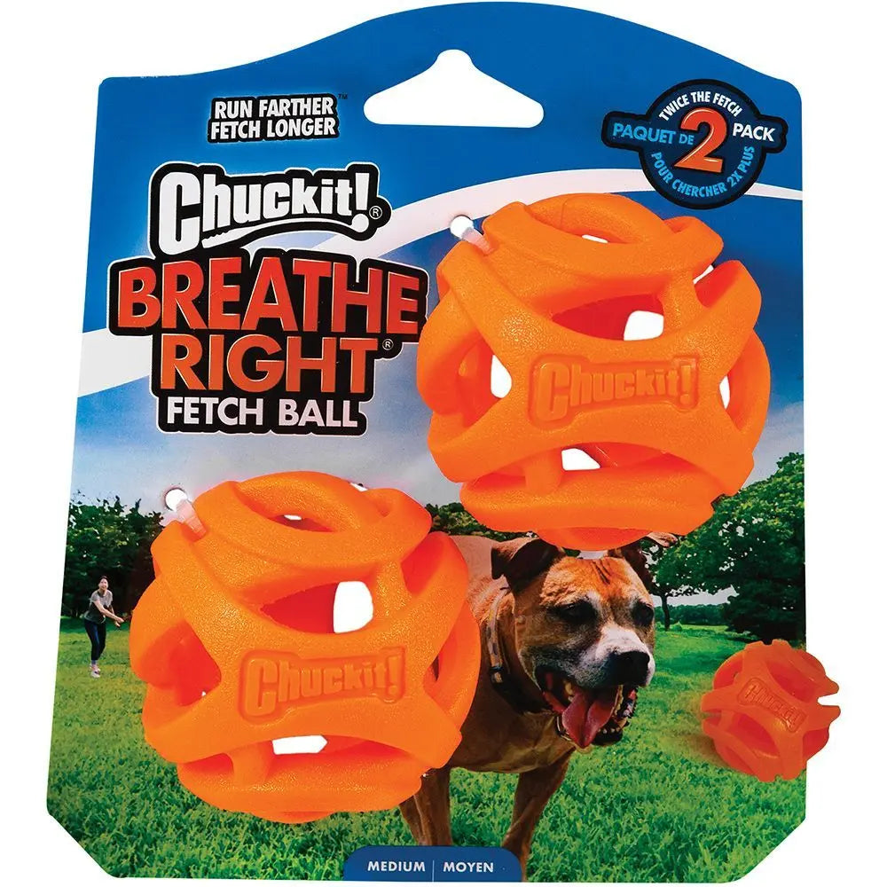 Chuck it! Breathe right ball medium 2pk