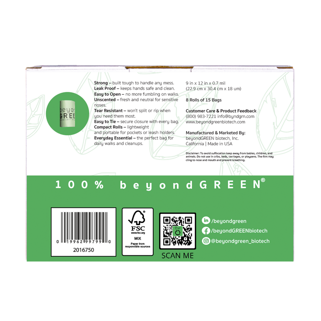 750 Count - Dog Waste Bags