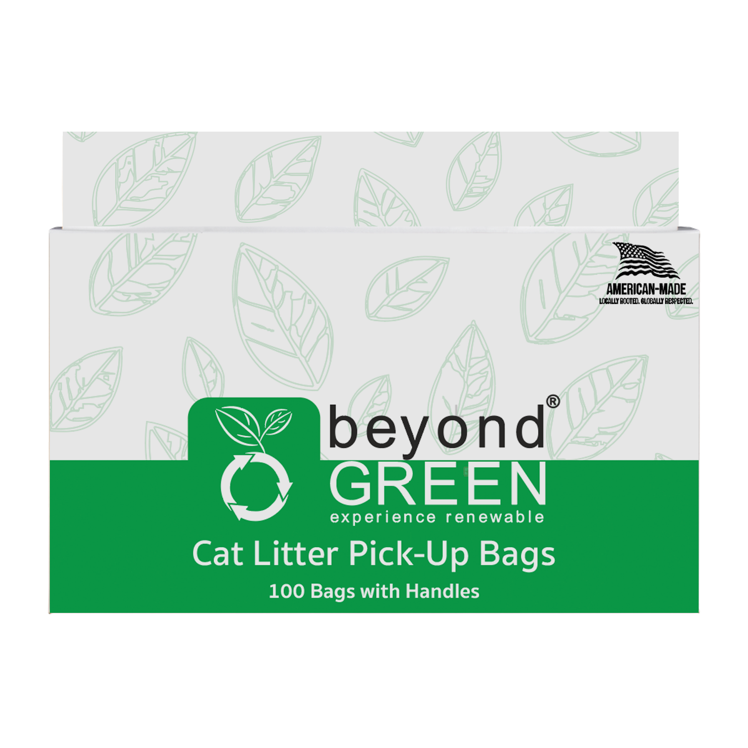 Cat Litter Pick-Up Bags with Handles - 100 bags