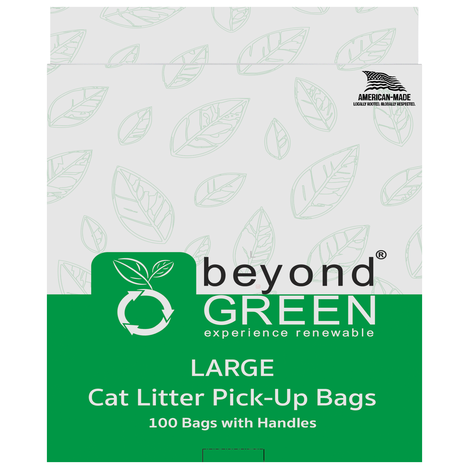 Large Cat Litter Pick-Up Bags with Handles - 100 Bags