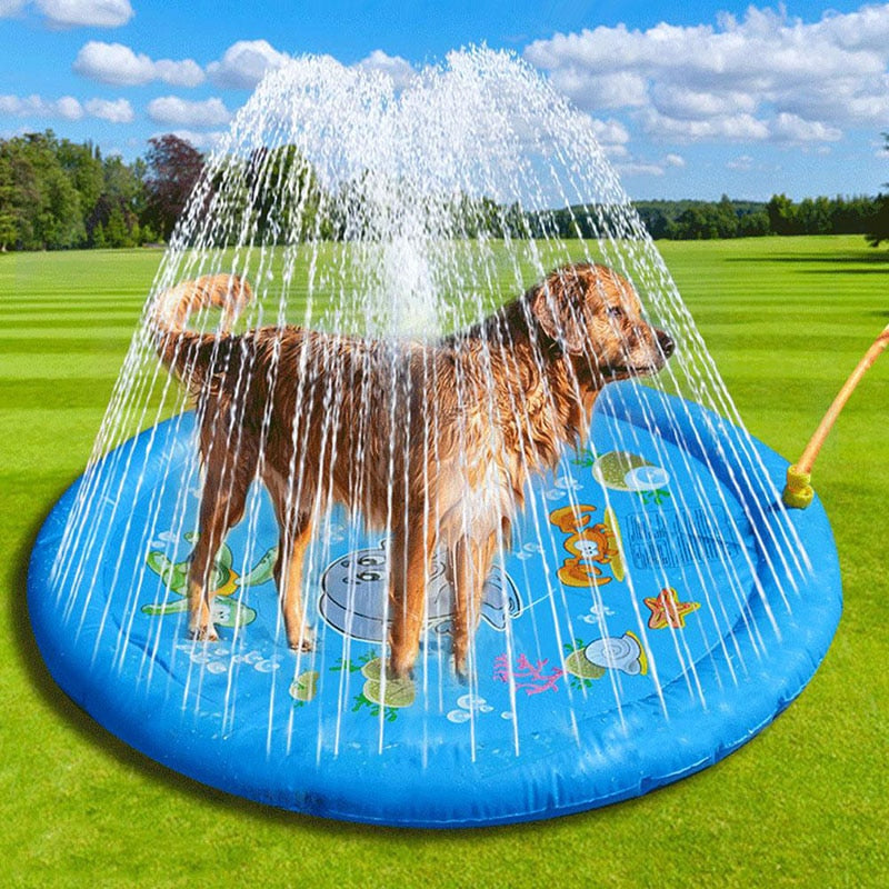 Pet Dog Sprinkler Pad Play Cooling Mat
