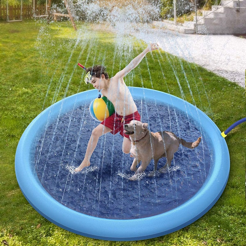Pet Dog Sprinkler Pad Play Cooling Mat