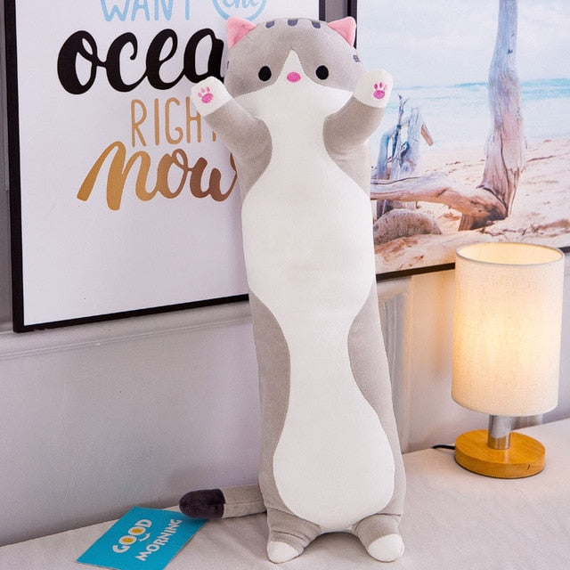 Plush Long Cat Body Pillow
