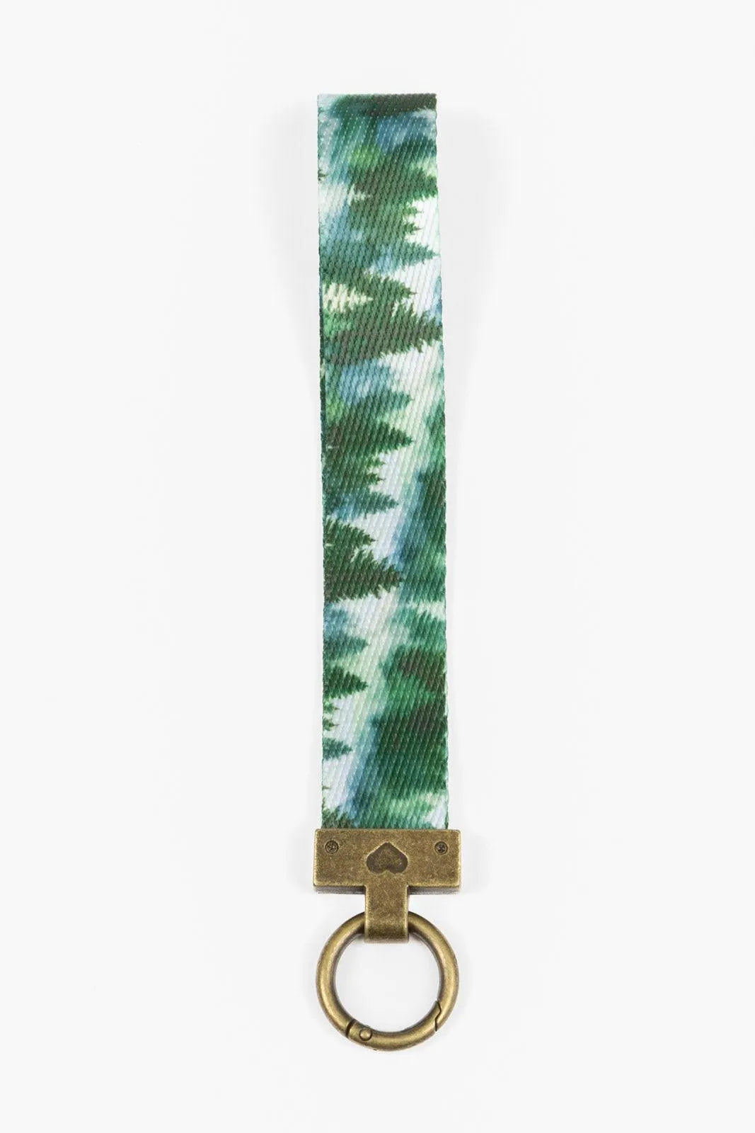 Evergreen Explorer Wristlet Keychain
