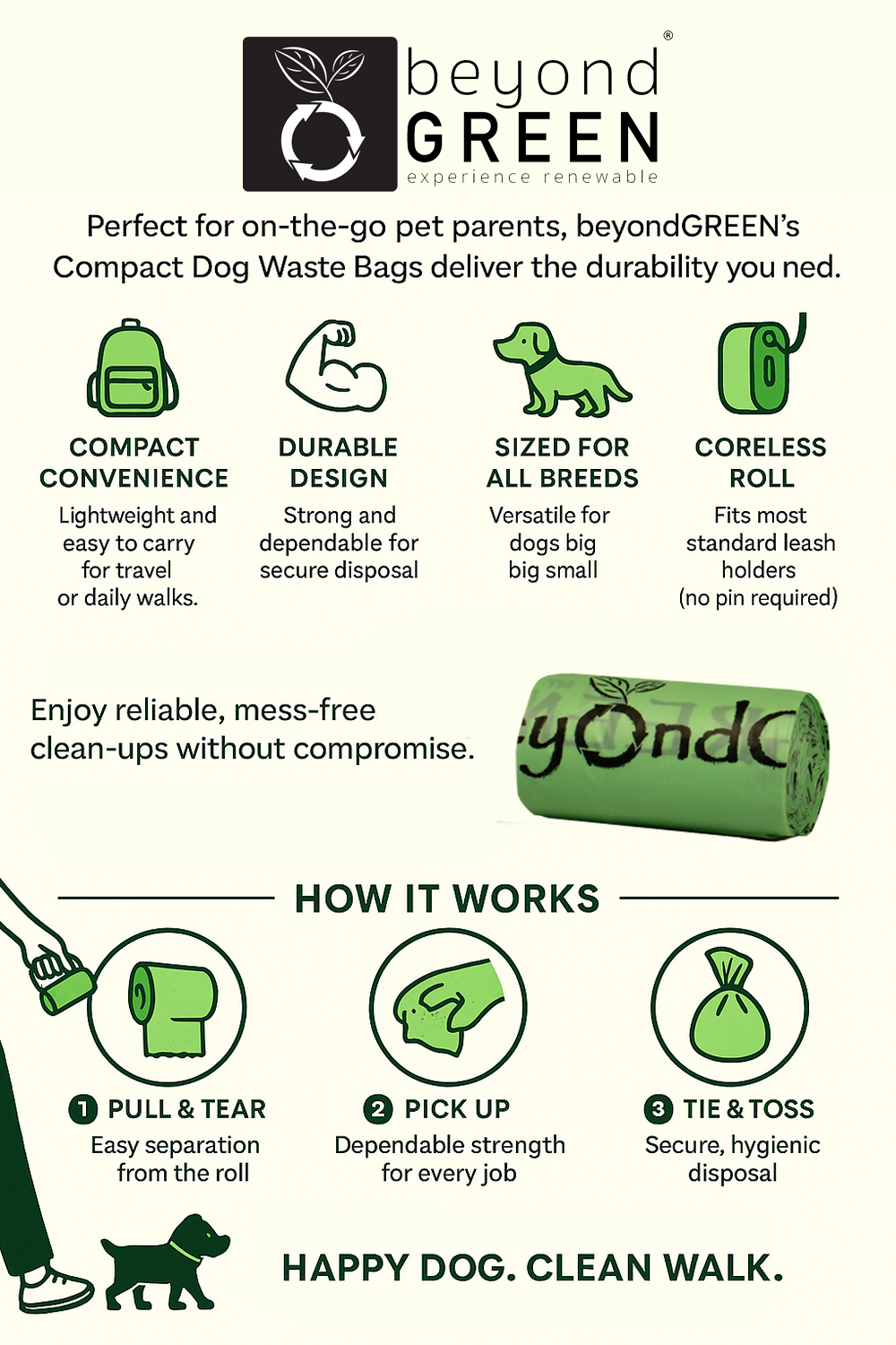 45 Count - Dog Poop Bags