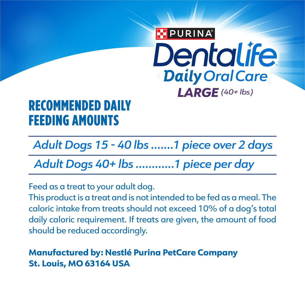 Purina  Daily Oral Care Large Dog Treats Dental Chews with Chicken