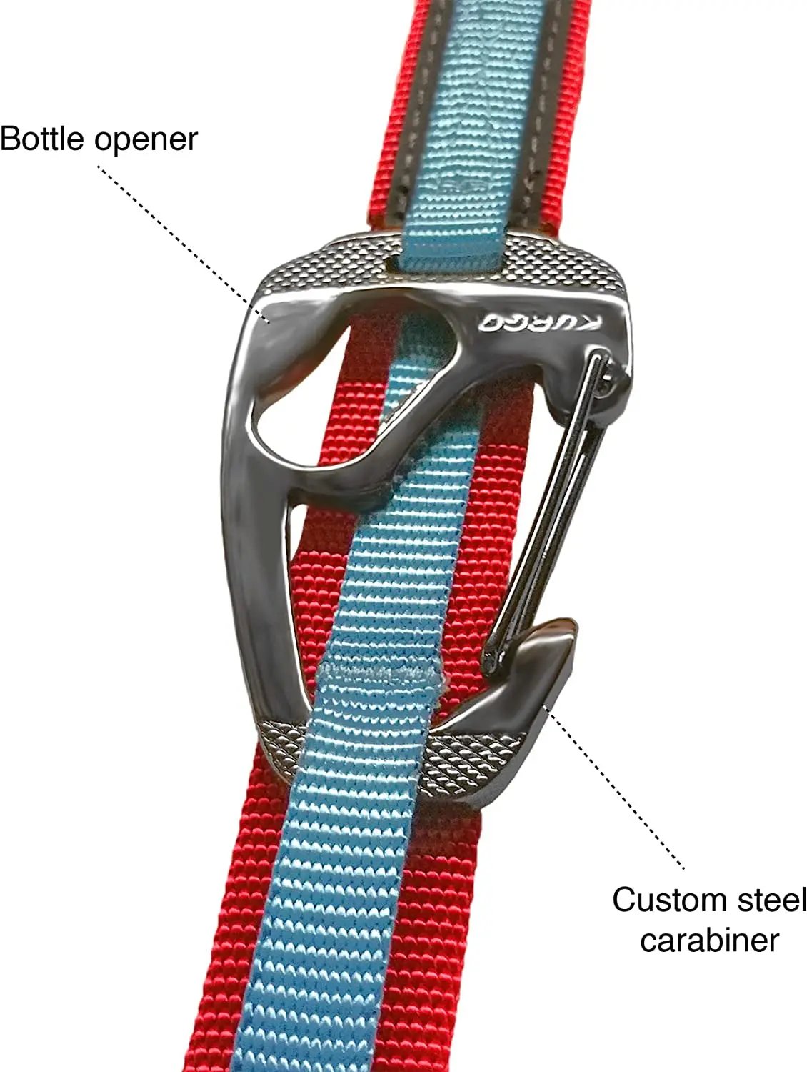 6 in 1 Hands Free Dog Leash | Reflective Running Belt Leash for Dogs | Crossbody & Waist Belt Leash | Carabiner Clip | Padded Handle for Training, Hiking or Jogging | Quantum Leash | 6 Colors