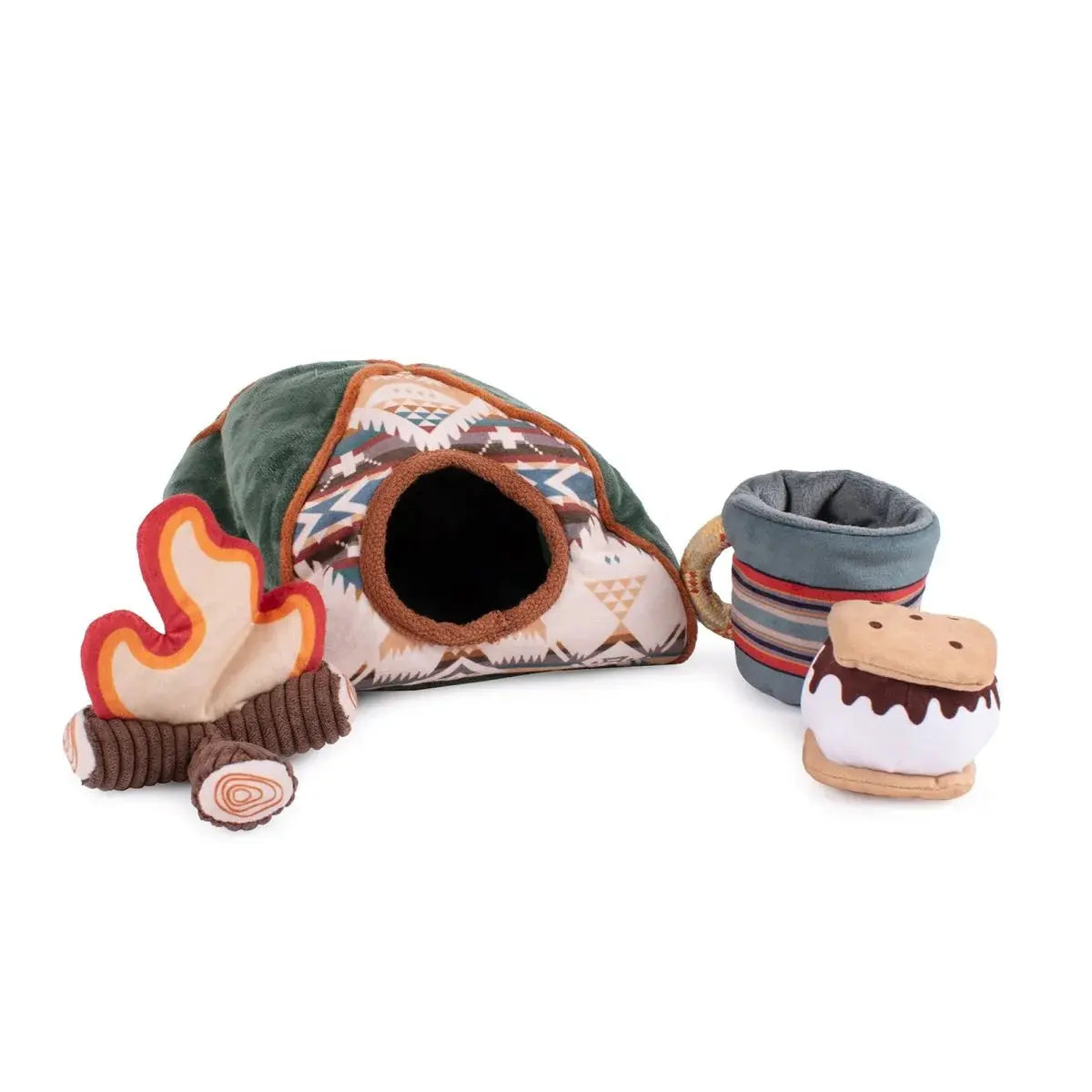 Pendleton Camp Discovery Tent Set Dog Toy